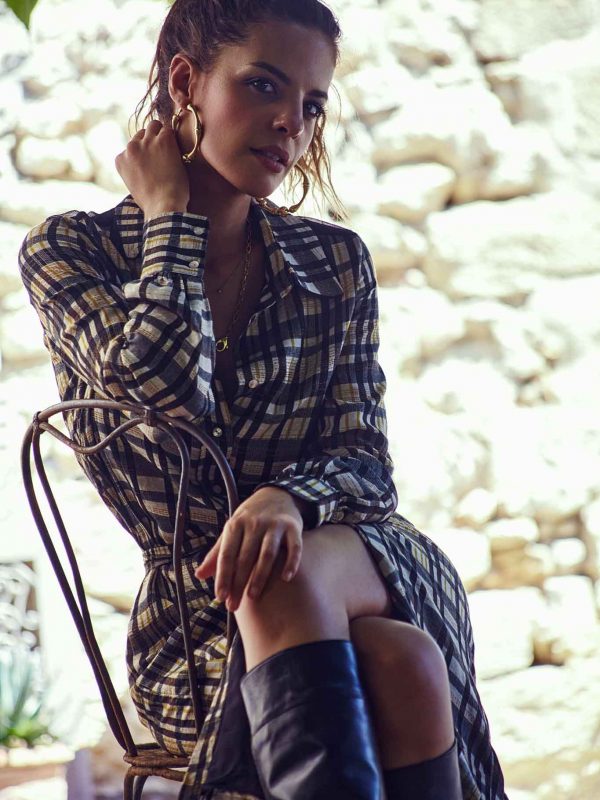 robe femme conçue dans un tissu ecovero et fabriquée en France pour une mode durable