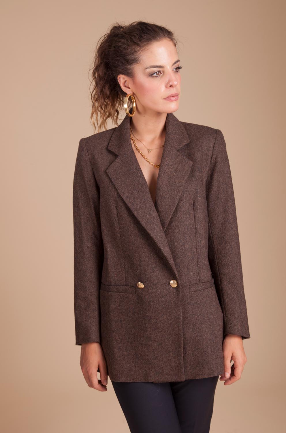vestes-manteaux, nouveautes - Veste Raphaëlle laine chinée