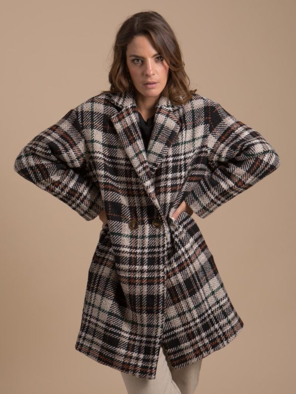 Manteau femme en tweed