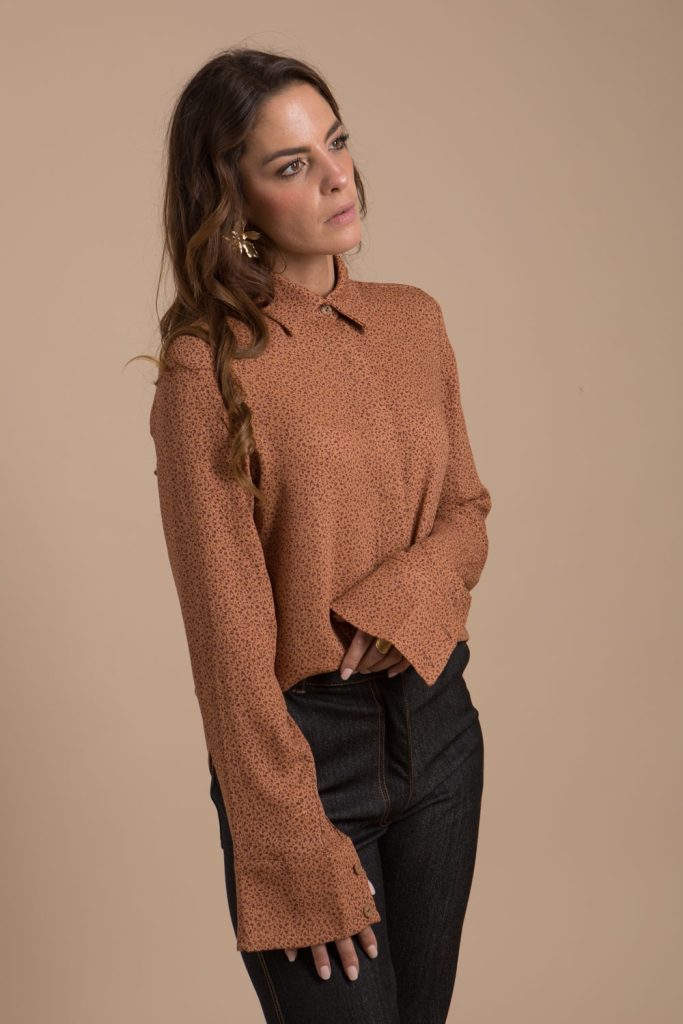 Chemisier Sans Manches 2X INC International Concepts - Imprimé Paisley Doré/Marron - Neuf