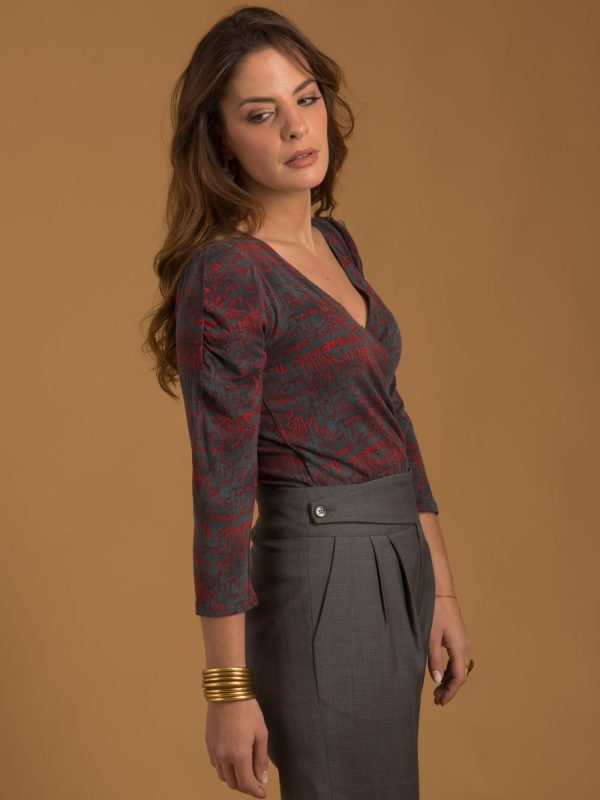 pantalons-shorts, dernieres_tailles - Hugo - Pantalon gris femme Made-in-france