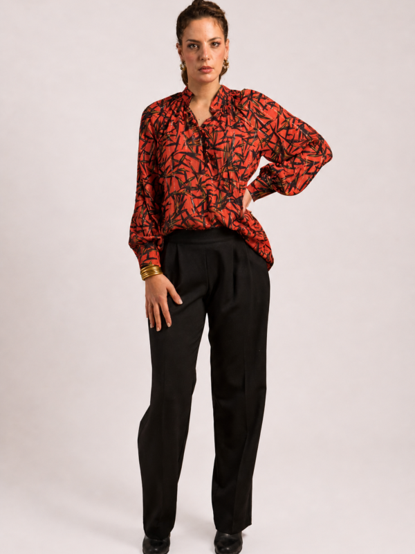 pantalons-shorts, nouvelle-collection-made-in-france - Pantalon Colin noir laine Femme made-in-France