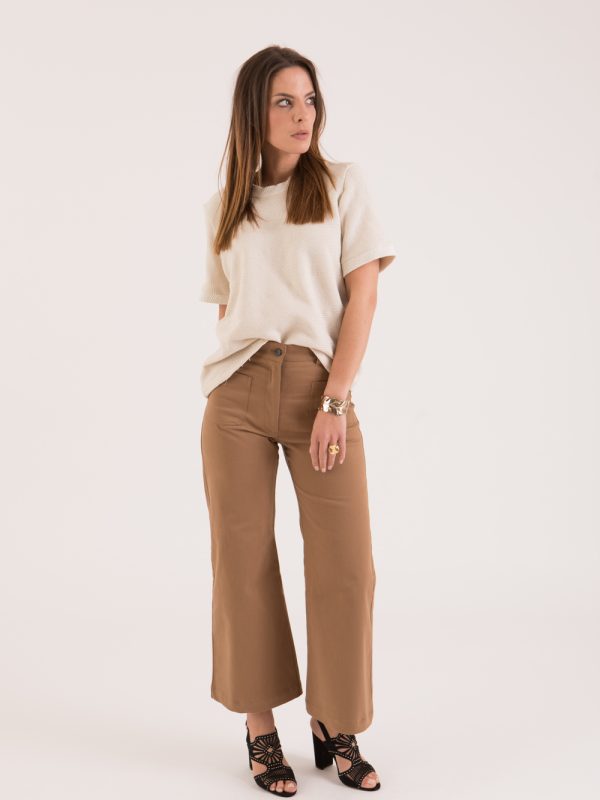 pantalons-shorts, nouvelle-collection-made-in-france - June - pantalon camel Made in France