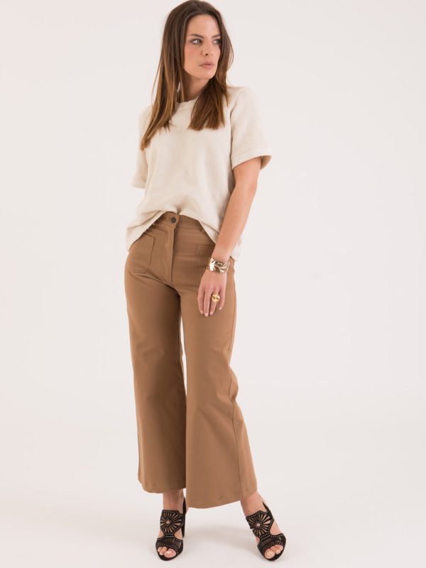 pantalons-shorts, nouvelle-collection-made-in-france - June - pantalon camel Made in France