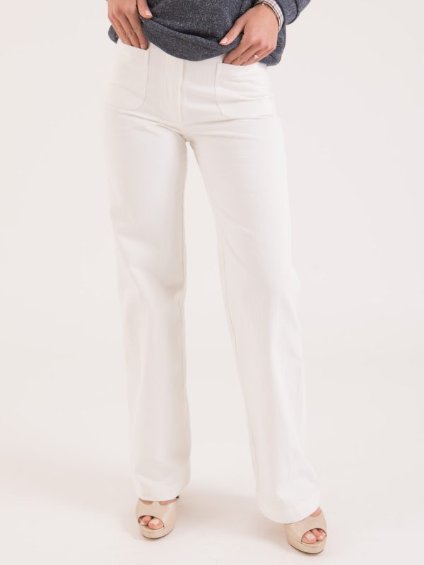 pantalons-shorts, nouvelle-collection-made-in-france - Maximilien — Pantalon blanc Made in France