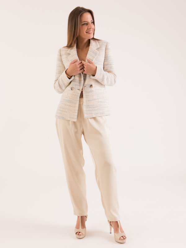 tenues-de-ceremonie, pantalons-shorts, nouvelle-collection-made-in-france - Ella — Pantalon doré satiné Made in France