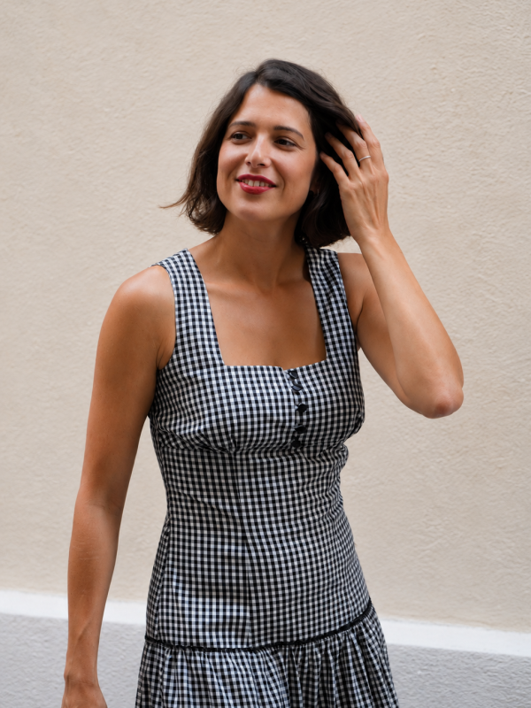 robes, nouvelle-collection-made-in-france - Robe vichy femme fabriquée en France