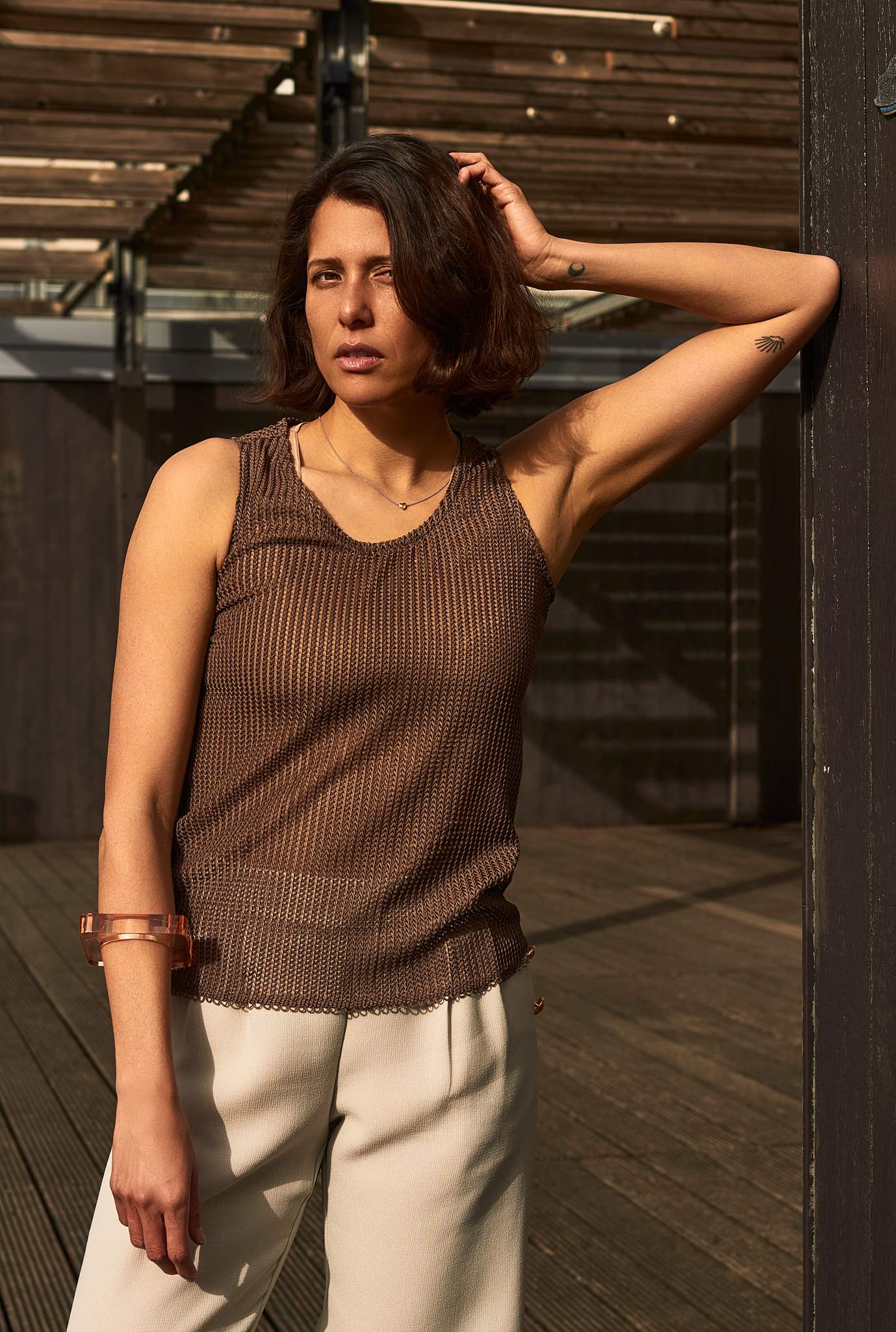 Top en maille femme Made in France par Danielle Engel t-shirt-tops, nouvelle-collection-made-in-france, hauts-danielle-engel - Top en maille femme Made in France