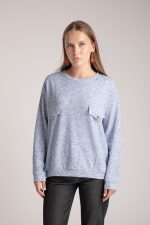 Eden – Sweat bleu ciel nuancé